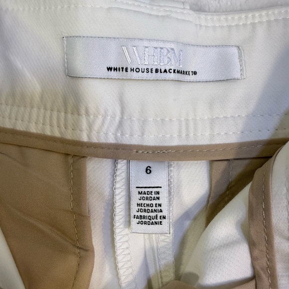 White House Black Market White Shorts with Silver Buttons - Picture 4 of 4